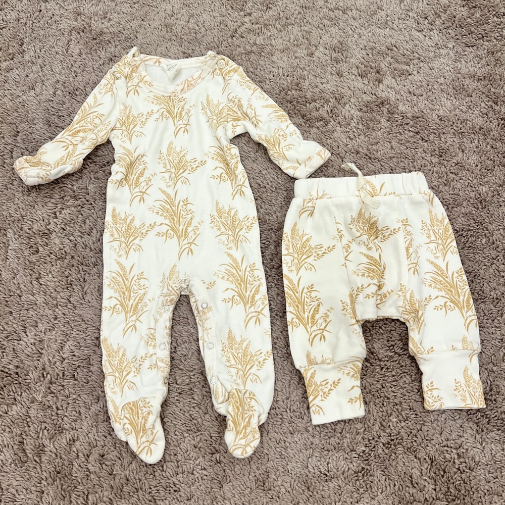 Kate Quinn Button Footie and Panda Pant